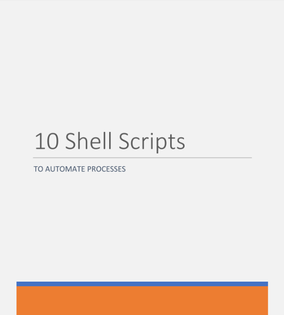 Shell Scripts para automatizar processos