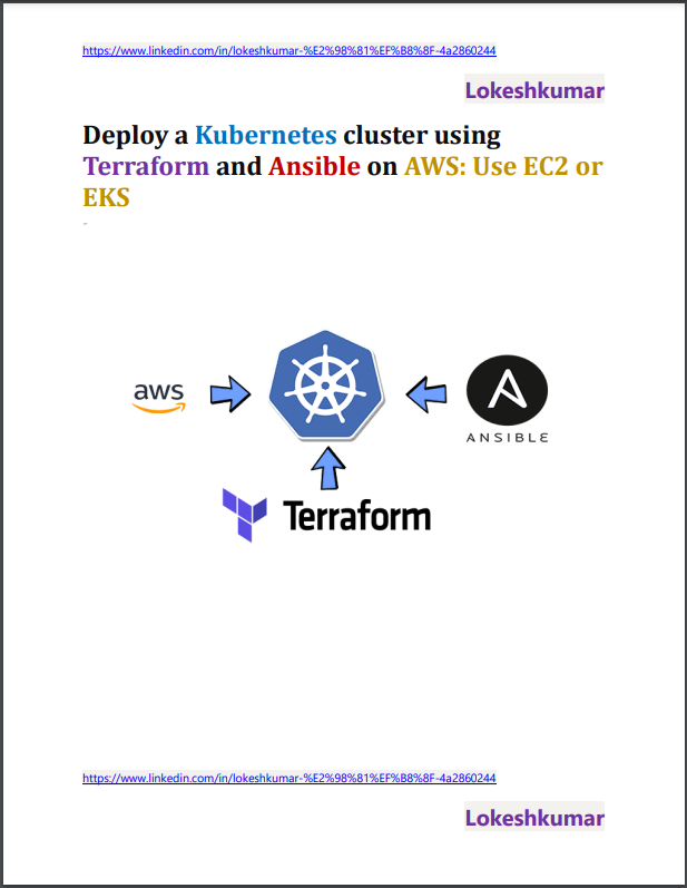 Implante um cluster Kubernetes usando Terraform e Ansible na AWS: Use EC2 ou EKS