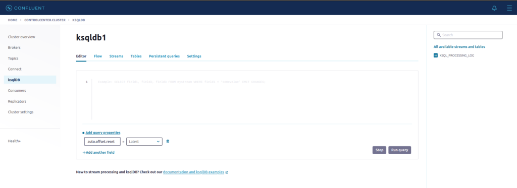 Confluent Platform e Apache Flink