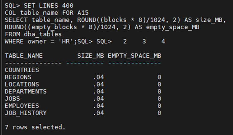 Reclaiming Unused Space - Recuperando Espaço Não Utilizado no Banco de Dados Oracle 2 image 71