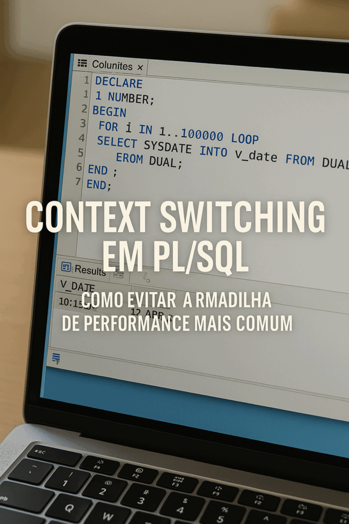 Context Switching em PL/SQL: Como Evitar a Armadilha de Performance Mais Comum 1 Context Switching